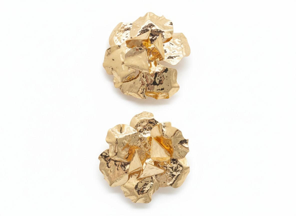brinco flor Gold
