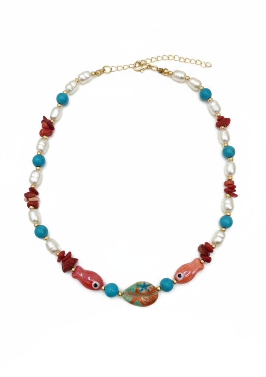 colar peixinhos coloridos