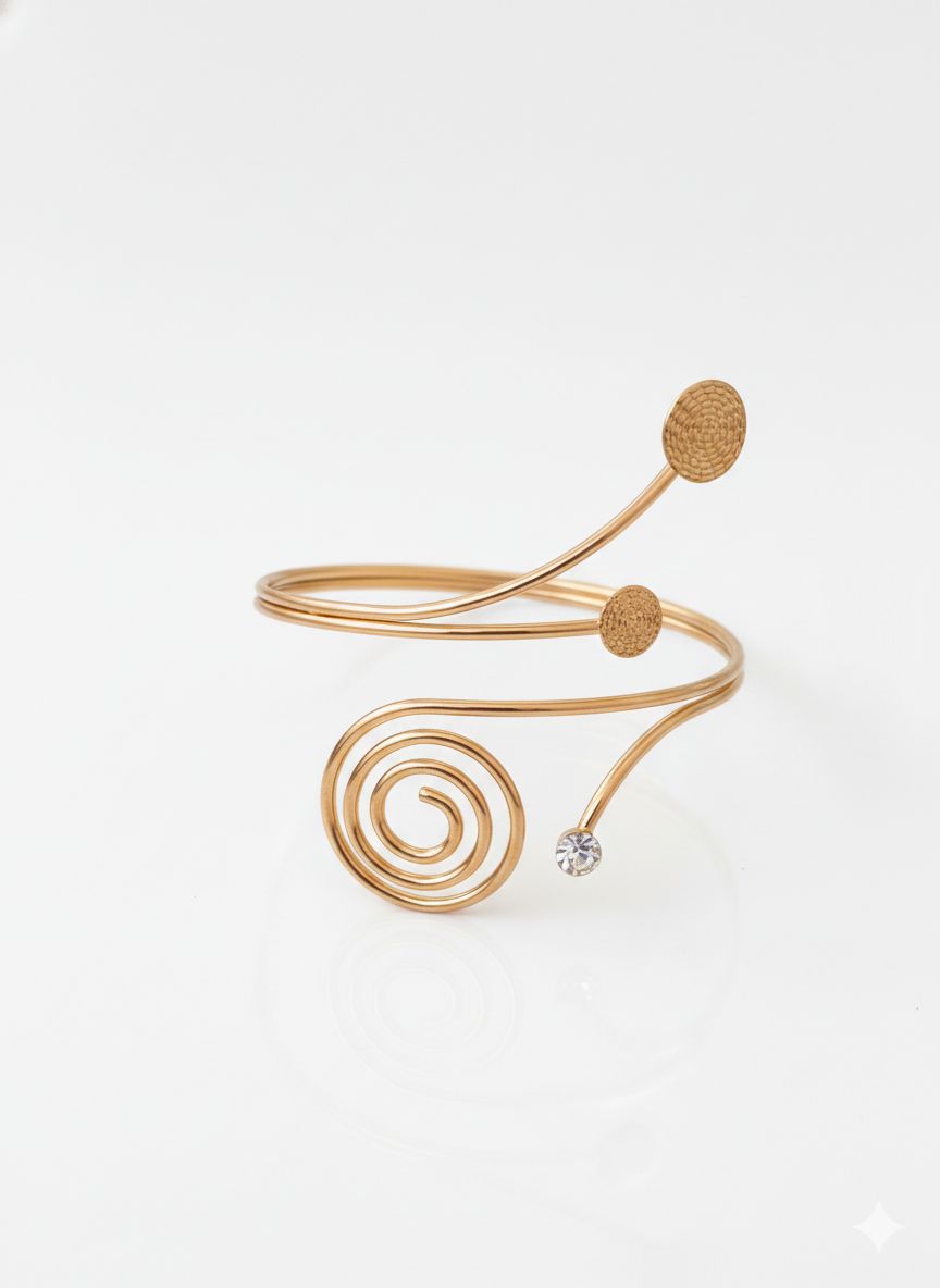 bracelete caracol pontilhado